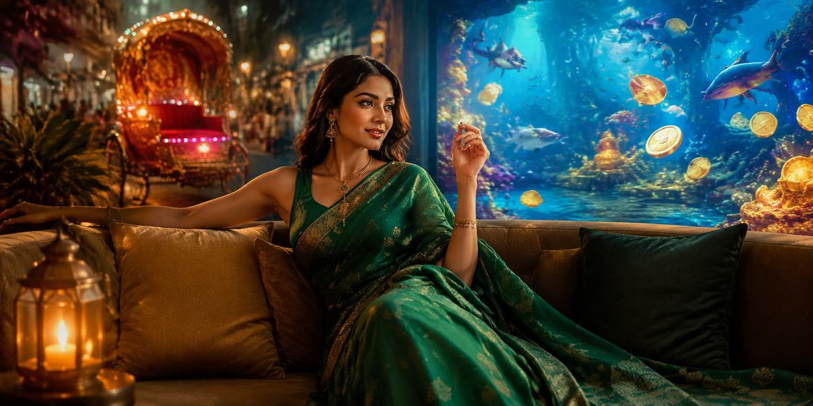 Dhaka fishing game saree theme Bangladesh